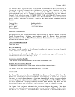 Minutes - North Plainfield School District