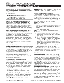Simplifying Improper Fractions Poster