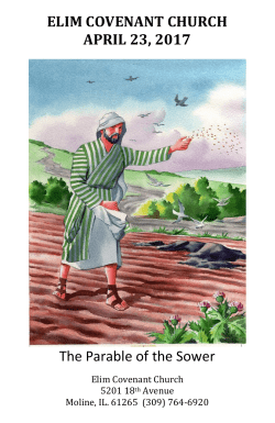 elim covenant church april 23, 2017