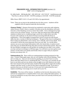 Logic - Clemson University