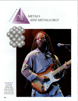 Metals and Metallurgy
