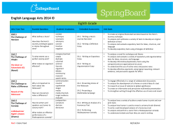Grade 8 - Level at a Glance