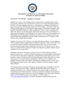 SOUTHERN UNIVERSITY AT NEW ORLEANS (SUNO) SCHOOL