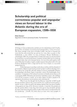 popular and unpopular views on forced labour in the Atlantic during
