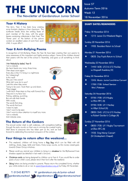 the unicorn - Gordonstoun