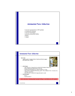 Automated Fare Collection