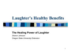 Laughter`s Healthy Benefits - Oregon State University Extension