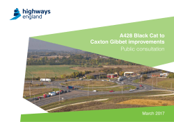 A428 Black Cat to Caxton Gibbet improvements Public consultation