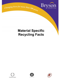 Material Specific Recycling Facts