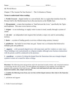 My World History Chapter 3 The Ancient Far East Section 1