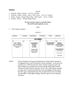 DOODY: READ &bull; Kenickie / Roger / Doody &ndash; Act I Sc. 2 (lunch