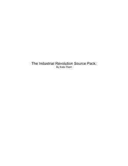 The Industrial Revolution Source Pack.