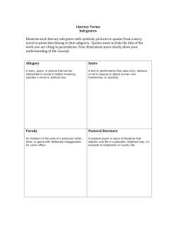 Subgenres of literature