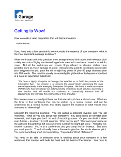 Getting to Wow! - Garage Technology Ventures