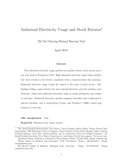 Industrial Electricity Usage and Stock Returns