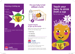 Teach your baby to drink from a cup