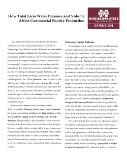 How Total Farm Water Pressure and Volume Affect Commercial