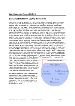 Learning on an Assembly Line