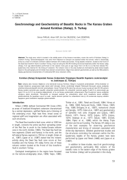Geochronology and Geochemistry of Basaltic Rocks in The Karasu