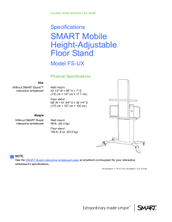 SMART Mobile Height-Adjustable Floor Stand