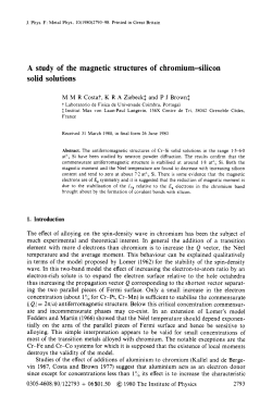 A study of the magnetic structures of chromium