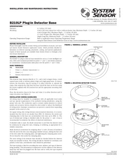 B210LP 6" Mounting Base Manual