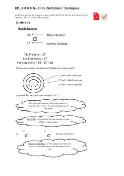 EP_4D N5 Nuclide Notation/ Isotopes