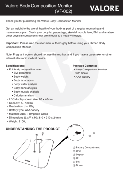 (VF-002) Body Composition Monitor