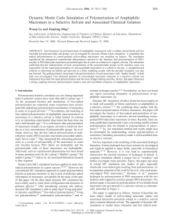 Dynamic Monte Carlo Simulation of Polymerization of Amphiphilic