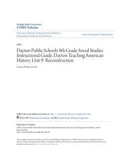 Dayton Public Schools 8th Grade Social Studies