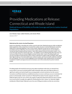 Providing Medications at Release: Connecticut and Rhode Island