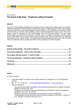 IRIE - International Review of Information Ethics