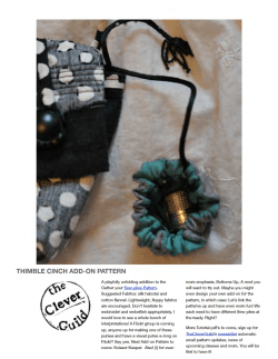 Thimble Cinch Add-on Pattern