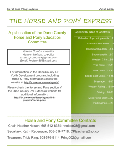 the horse and pony express