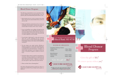 Blood Donor - Doctors Hospital