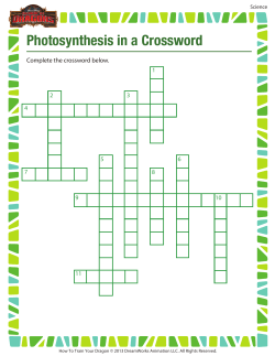 Photosynthesis in a Crossword
