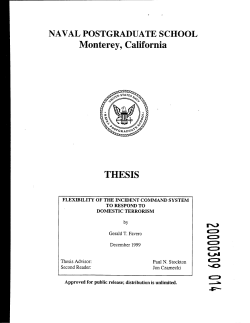 Flexibility of the Incident Command System to Respond to Domestic