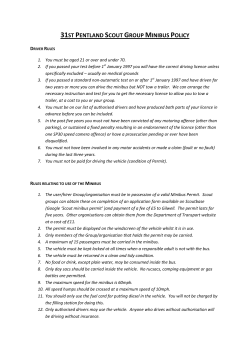 Minibus policy form - (Juniper Green) Scouts