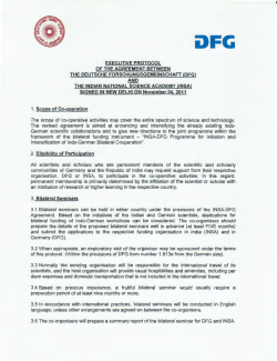 The scope of co-operative activities may cover the entire spectrum of