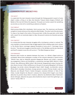 cOMMON PLOT ARcHETYPES