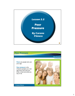 Peer Pressure - Carone Learning