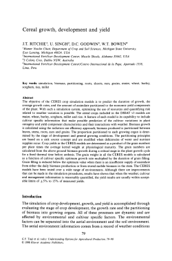Cereal growth, development and yield - 外文文献下载