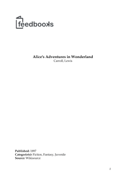 Alice`s Adventures in Wonderland