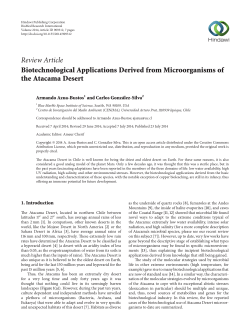 Biotechnological Applications Derived from Microorganisms of the