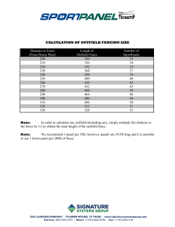 Calculation of Outfield Fencing Size
