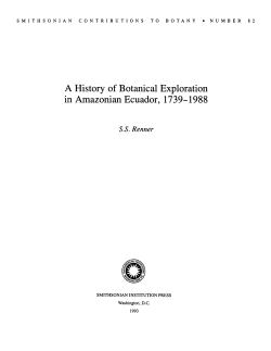 A History of Botanical Exploration in Amazonian