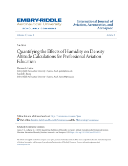 Quantifying the Effects of Humidity on Density Altitude Calculations