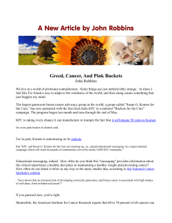 A New Article by John Robbins - The Eugene Veg Education Network