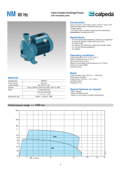 NM 60 Hz - PD Water Systems