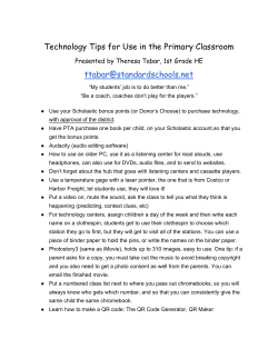 Technology Tips for Use in the Primary Classroom ttabar